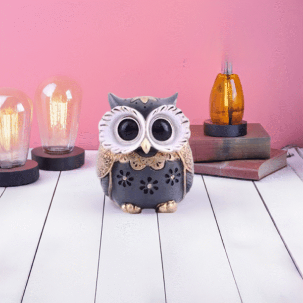 Modern Classy Lucky Owl Resin Showpiece - Image 3