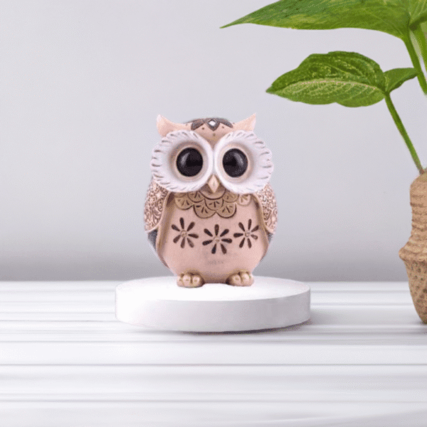 Modern Classy Lucky Owl Resin Showpiece - Image 2