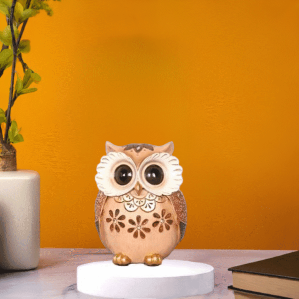 Modern Classy Lucky Owl Resin Showpiece - Image 2
