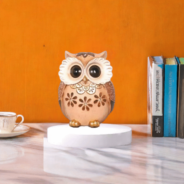 Modern Classy Lucky Owl Resin Showpiece - Image 3