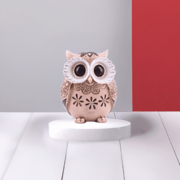 Modern Classy Lucky Owl Resin Showpiece - Image 3