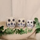 Modern Classy Lucky Owl Family (Set of 3), Resin Showpiece