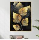Leaf Crystal Painting With Aluminium Frame , Luxury Item