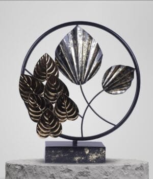Stylish Metal Leaf Tree Centerpiece for Table Decor