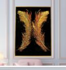 acrylic Crystal Painting With Aluminium Frame , Luxury Item