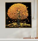 Tree Crystal acrylic Painting With Aluminium Frame , Luxury Item