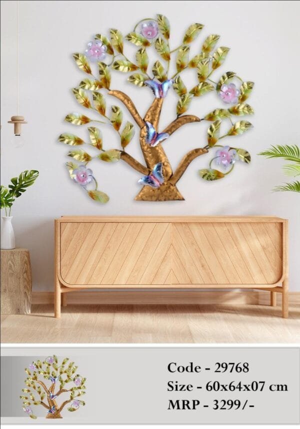 Wall Tree In Metal For Home Decor