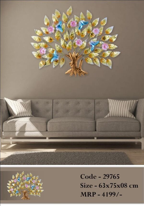 Wall Tree In Metal For Home Decor