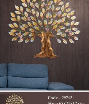 Wall Tree In Metal For Home Decor