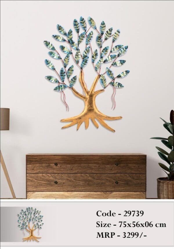 Wall Tree In Metal For Home Decor