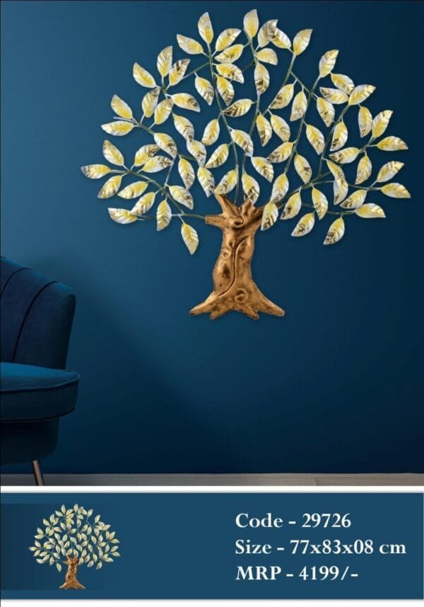 Wall Tree In Metal For Home Decor
