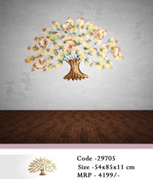Wall Tree In Metal For Home Decor