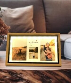 LED Photo Frame For 3 photo