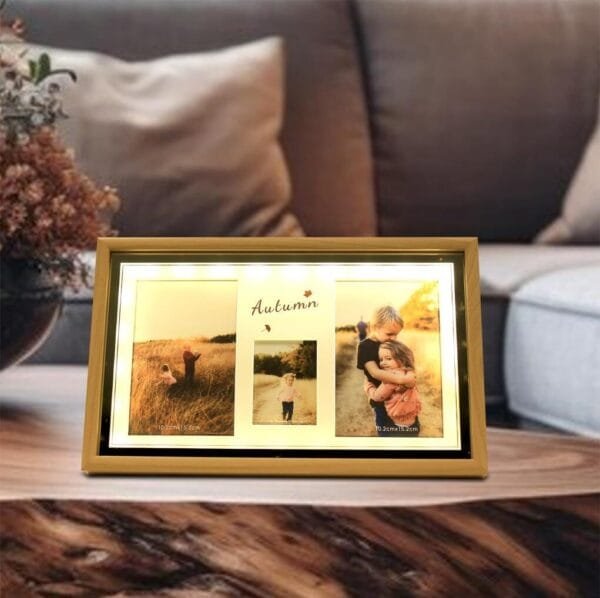 LED Photo Frame For 3 photo