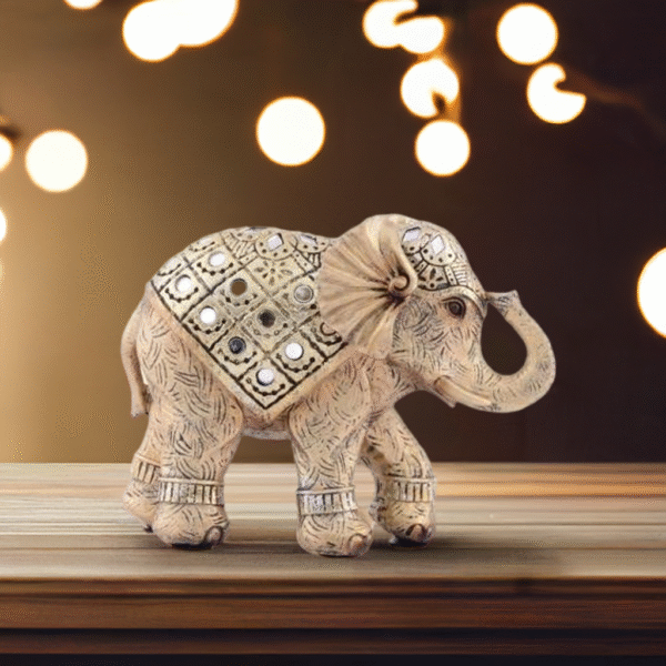 Decorative White Elephant Figurine – Premium Home Décor for Living Room & Office - Image 3