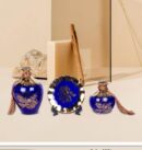 Luxury Ceramic Pot Set of 3 ,Dark blue