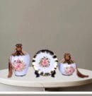Luxury Ceramic Pot Set of 3 ,White Colour