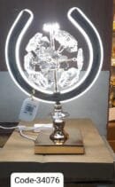 Table Light lamp With Metallic Body , 35 cm Height