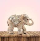 Decorative White Elephant Figurine – Premium Home Décor for Living Room & Office