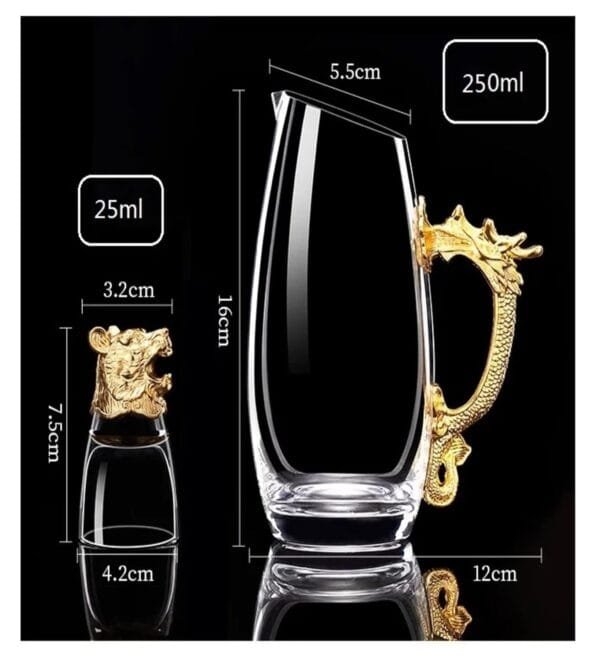 Zodiac Animal Shot Glasses | 12 pcs Glass & Dispenser (250 ml) - Image 3