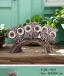 lucky Owl Family ( Set of 3 ) for Home decoration