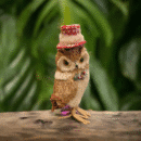 Straw Handmade Lucky Owl for Home decoration