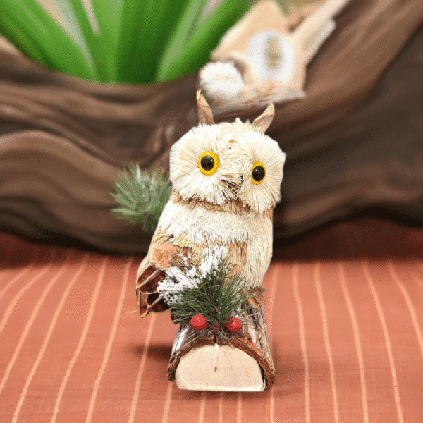 Straw Handmade lucky Owl for Home decoration - Image 2