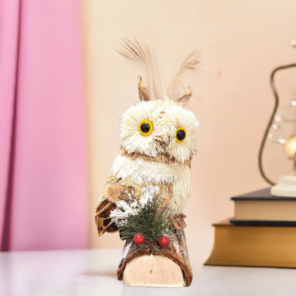 Straw Handmade lucky Owl for Home decoration - Image 3