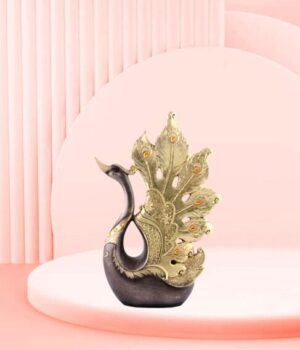 Serene Swan Decorative Luxury Resin Showpiece Figures for Home Decor