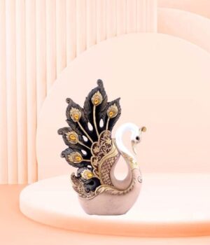 Serene Swan Decorative Luxury Resin Showpiece Figures for Home Decor