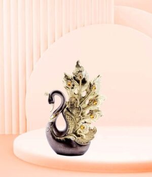 Serene Swan Decorative Luxury Resin Showpiece Figures for Home Decor