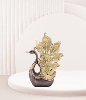 Serene Swan Decorative Luxury Resin Showpiece Figures for Home Decor