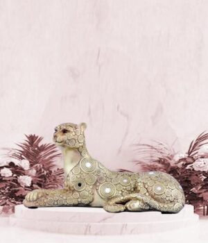 Luxury Leopard Statue ,Resin Showpiece ,Figures for Home Decor