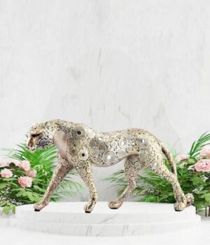 Luxury Leopard Statue ,Resin Showpiece ,Figures for Home Decor