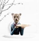 Decorative Lion Serving Tray Decorative  Statue | Polyresin | Showpiece