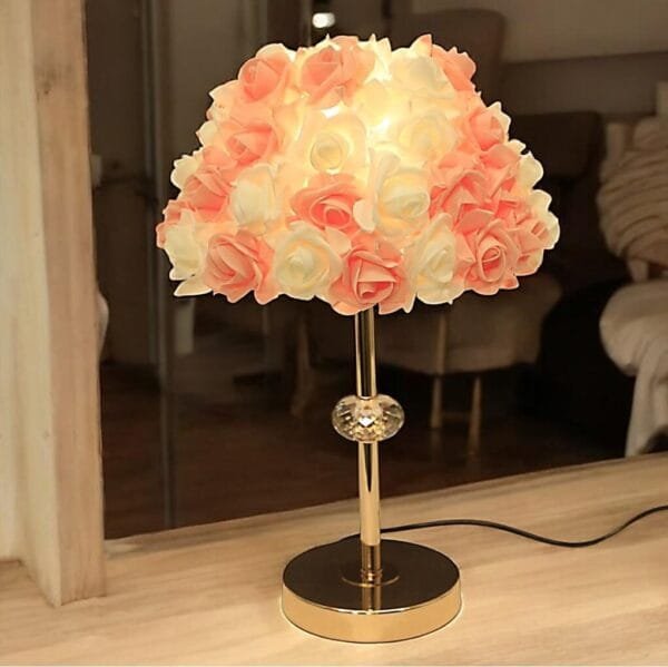 Elegant Rose Flower Table Lamp