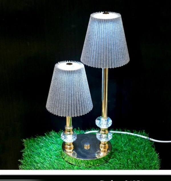 Table Light lamp With Metallic Body , 38 cm Height