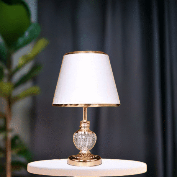 Table Light lamp With Metallic Body , 40 cm Height - Image 2