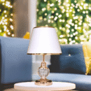 Table Light lamp With Metallic Body , 40 cm Height