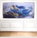 Crystal Painting With Aluminium Frame , Luxury Item