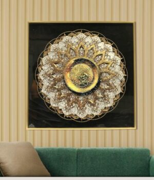 Crystal Painting With Aluminium Frame , Luxury Item