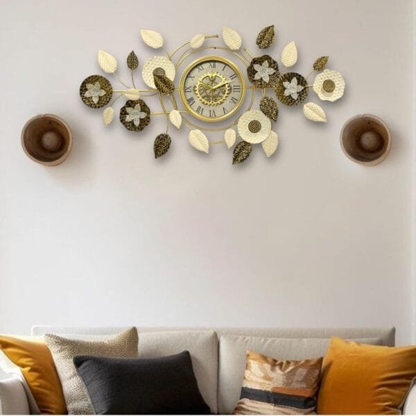 Modern decorative wall clock | Stylish wall clock- Sharmahomedecor