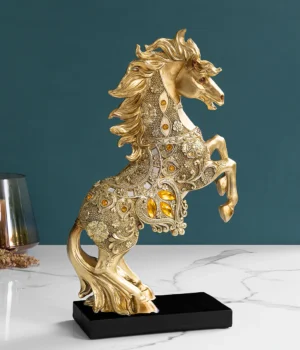 Elegant Resin Horse Sculpture for Home Decor