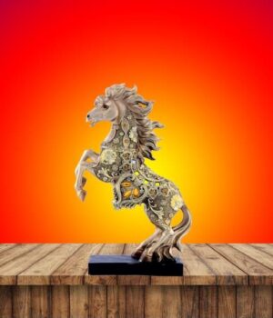 Elegant Resin Horse Sculpture for Home Decor