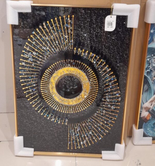 Crystal Painting With Aluminium Frame , Luxury Item - Image 2