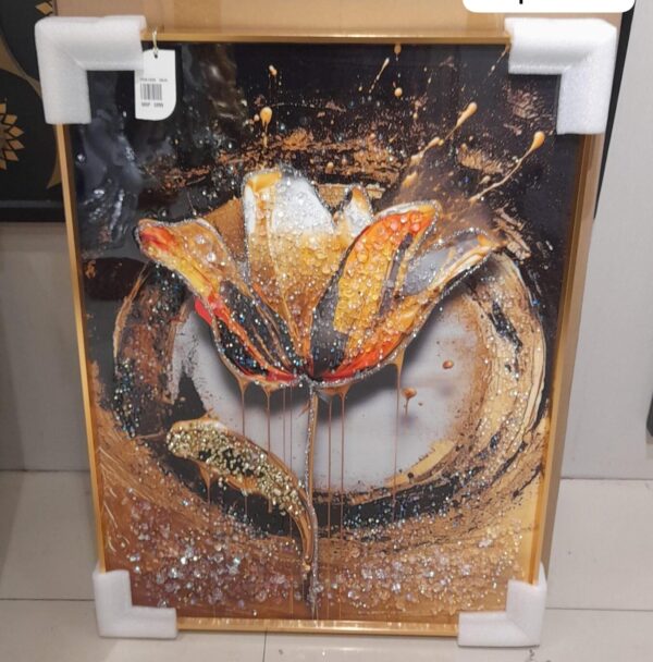 Crystal Painting With Aluminium Frame , Luxury Item - Image 2