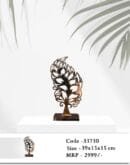 Stylish Metal Leaf Tree Centerpiece for Table Decor
