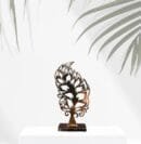 Stylish Metal Leaf Tree Centerpiece for Table Decor