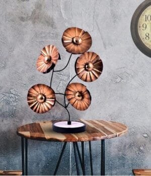 Stylish Metal Leaf Tree Centerpiece for Table Decor