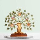 Stylish Metal Leaf Tree Centerpiece for Table Decor
